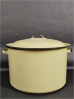 Yellow Stock Pot With Lid