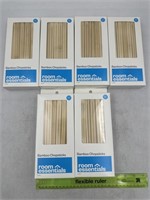 NEW Lot of 6-50ct Room Essentials Bamboo