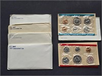 Various Dates Uncirculated Mint Sets (5) 1971-1977