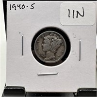 1940-S MERCURY SILVER DIME