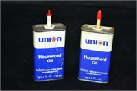 2pcs Union 76 4oz Household Oil Cans