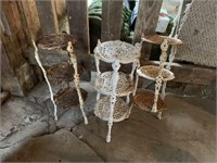 3-Wrought Iron Stands