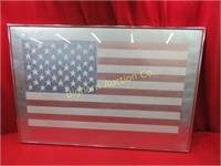 Unique American Flag Print Framed