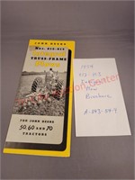 1954 Plow Brochure 812 813 John Deere