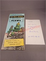 1956 plow brochure 810 series John Deere