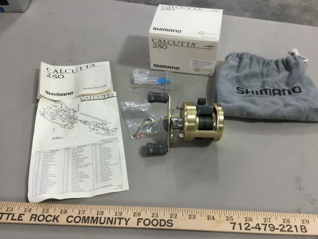 SHIMANO CALCUTA 250 REEL - sporting goods - by owner - sale