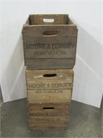 3 Moore & Dorsey Berryville, VA Apple Boxes