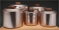 Mirro Copper Canisters- Vintage, 5 Piece Set