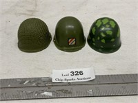 Vintage Original 1960’s GI JOE Military Helmets