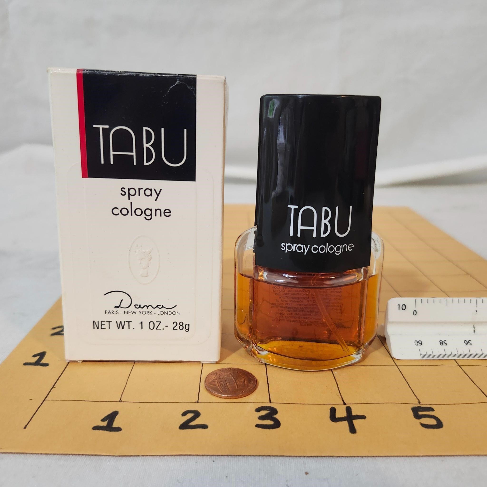 Vintage Tabu Dana spray cologne 1 oz 80%