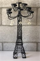 Tall Metal Eiffel Tower Candle Holder