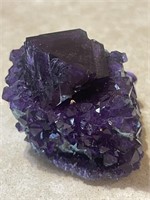 Deep purple amethyst specimen