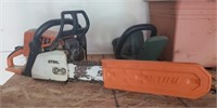 Gas powered STIHL chainsaw