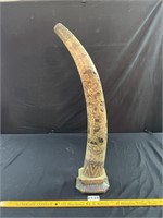 Large Asian Design Tusk Figurine