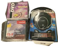 New CD Player Blank CDs & DVDs