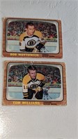 1966 67 Topps Hockey #34 & 38