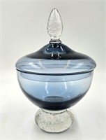 Aseda Glassburk Glass Apothecary Jar & Lid 8"
