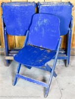 (7) US American Seating Company Folding Chairs
