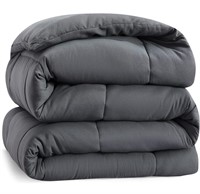 Sealed Bedsure Queen Bed Comforter Dark Grey -