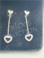 925 silver earrings, marked Tiffony & Co.