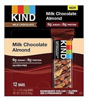 12x Kind Bar Milk Chocolate/almond 1.4oz 12/box