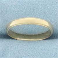 Banded Edge Wedding Band Ring in 14k Yellow Gold