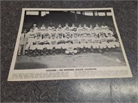 Dodgers 1952 National League Champions team pic