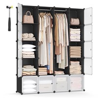 SONGMICS Cube Storage Organzier Portable Wardrobe