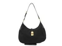 PRADA Black Nylon Cleo Shoulder Bag