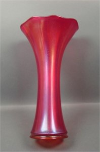 Imperial Red Stretch Interior Panels Funeral Vase