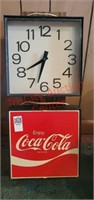 Vintage Coca-Cola wall clock.