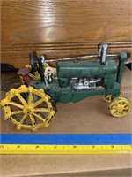 Vintage toy metal tractor