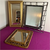 3 Mirrors, Plastic & Metal