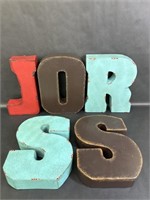 Metal Hanging Wall Decor Letters