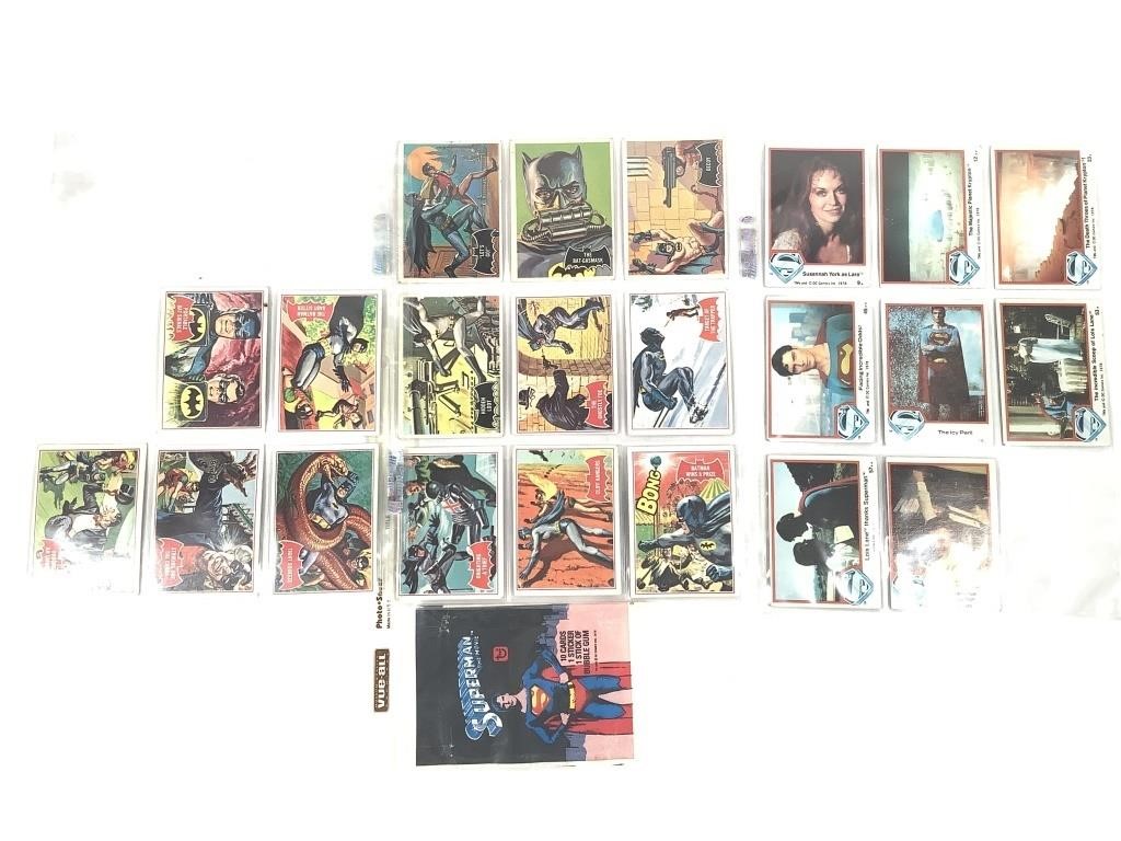 22+ Vintage Superman & Batman Collectible Cards