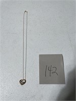 10K Gold Heart Necklace JCM Jacemel Mauritius