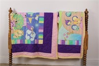 PAIR OF HANDMADE QUILTS