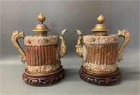 Pair of Rare Early (P Tibetan) Tea Pots