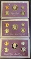 US State Proof Sets 1987,1989,1993