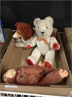 Vintage Stuffed Animals movable joints