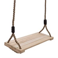 Hey! Play! Wooden Swing, Outdoor Flat Bench Seat