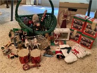 Christmas ornaments including 4 Holiday
