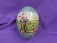 Victorian Style Cardboard Egg 3x5 1/2x4"