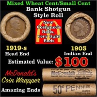 Small Cent Mixed Roll Orig Brandt McDonalds Wrappe