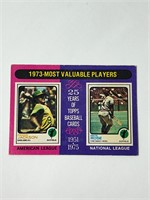 1975 Topps Pete Rose & Reggie Jackson MVPs 1973