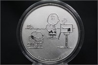 2021 "Snoopy and Peanut" 1oz .999 Pure Silver