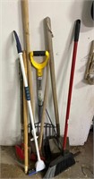 Shovels, Brooms, Edger, Hay Fork & Other