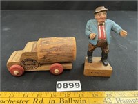 Wood Truck, Wood Figurine