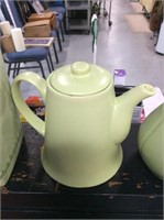 Large green tea pot