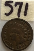 1891 Indian Head Cent